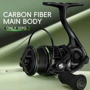Carbon Fiber Only 109G Reel Fishing Speed 5.2:1 Gear Ratio 5+1 BB for Saltwater Freshwater