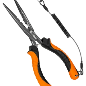 Pullther 23.5cm Long Fishing Pliers Stainless Steel Multifunctional Braid line Scissors Crimper Hook Remover Fishing Tackle Tool
