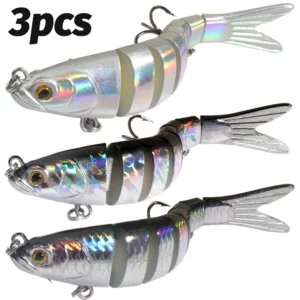 Swimbait 27g Multi Joint Bait Lure Slow Sinking Bionic Fish Swimming Rattle Pesca Bass Treble Hook Fishing Tackle Hard