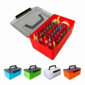 Hard Plastic Fishing Tackle Organizer Box Minnow Squid Jig Bait Container Sea Egi Box Organizer for Fishing Tackle Lure To